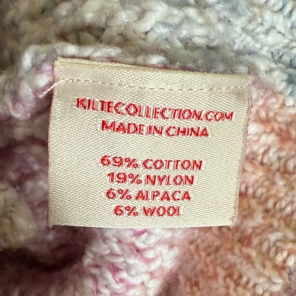 B20 Kilte Rainbow Pastel Knit Women's Knit V Neck Button Down Cute Cardigan